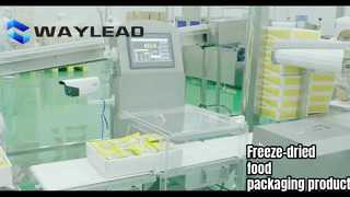 Otomatik Plaka Yerleştirme Robotu Dondurarak Kurutucu Dondurularak kurutulmuş gıda paketleme üretim hattı