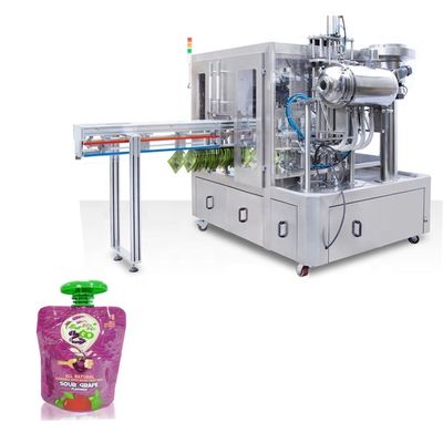 PLC Denetimli Spout Pocket Filler Capper Makine Konforlu ve Hızlı Üretim için