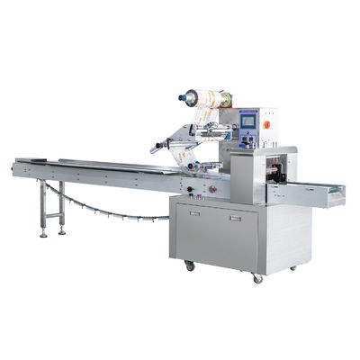 Otomatik Yastık Paketleme Makinesi 120-300 mm Paket Uzunluğu 35-80 mm Genişliği ve 30-150 poşet/dakikası Hız